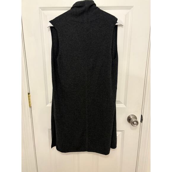 Tahari Luxe 100% Cashmere Cardigan Drape Sweater Vest Medium - Picture 6 of 6